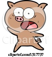 Cartoon Pig Shouting