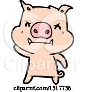 Angry Cartoon Pig