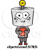 Happy Cartoon Robot