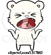 Angry Cartoon Polar Bear
