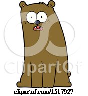 Cartoon Surprised Bear