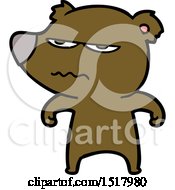 Poster, Art Print Of Annoyed Bear Cartoon