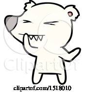 Angry Polar Bear Cartoon Thinking
