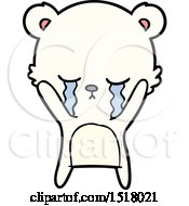 Poster, Art Print Of Crying Cartoon Polarbear
