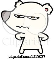 Poster, Art Print Of Angry Bear Polar Cartoon