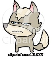 Poster, Art Print Of Cartoon Annoyed Wolf