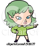 Pretty Cartoon Elf Girl