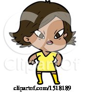 Cartoon Stressed Woman