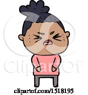 Cartoon Angry Woman