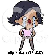 Cartoon Woman Crying