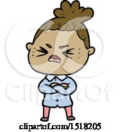 Cartoon Angry Woman