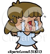 Cartoon Woman Crying