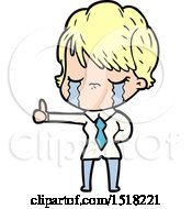 Cartoon Woman Crying