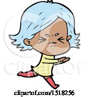 Cartoon Angry Girl