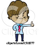 Cartoon Frustrated Woman