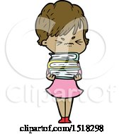 Cartoon Frustrated Woman