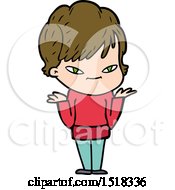 Cartoon Happy Woman