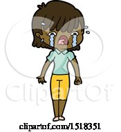 Cartoon Girl Crying