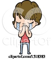 Cartoon Woman Crying