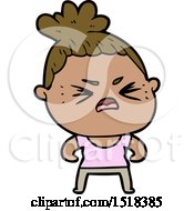 Cartoon Angry Woman