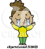 Cartoon Crying Woman