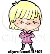 Annoyed Cartoon Girl