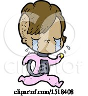 Cartoon Crying Girl