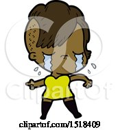 Cartoon Crying Girl