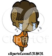 Cartoon Crying Girl