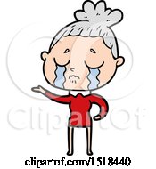 Cartoon Crying Woman