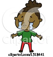 Cartoon Crying Woman