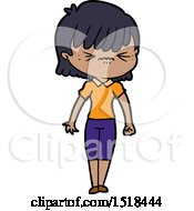 Annoyed Cartoon Girl