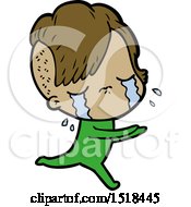 Cartoon Crying Girl