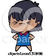 Annoyed Cartoon Girl