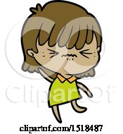 Annoyed Cartoon Girl