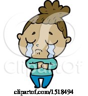 Cartoon Crying Woman