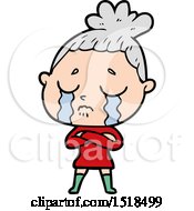 Cartoon Crying Woman