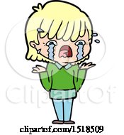 Cartoon Girl Crying