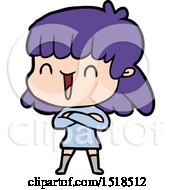 Cartoon Woman Laughing