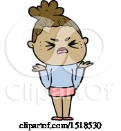 Cartoon Angry Woman