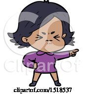 Cartoon Angry Woman