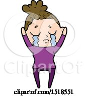 Cartoon Crying Woman