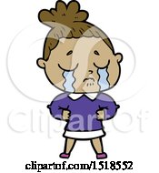 Cartoon Crying Woman