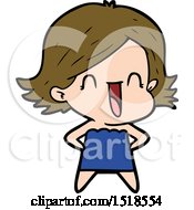 Cartoon Happy Woman