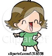 Cartoon Happy Woman