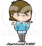 Annoyed Cartoon Girl