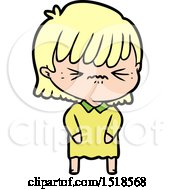 Annoyed Cartoon Girl