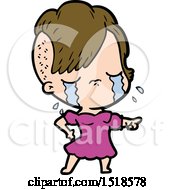 Cartoon Crying Girl