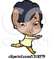 Cartoon Surprised Girl