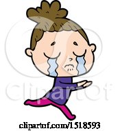 Cartoon Crying Woman